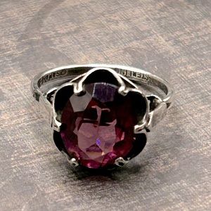 Vintage Sarah Coventry 925 Birthstones Ring